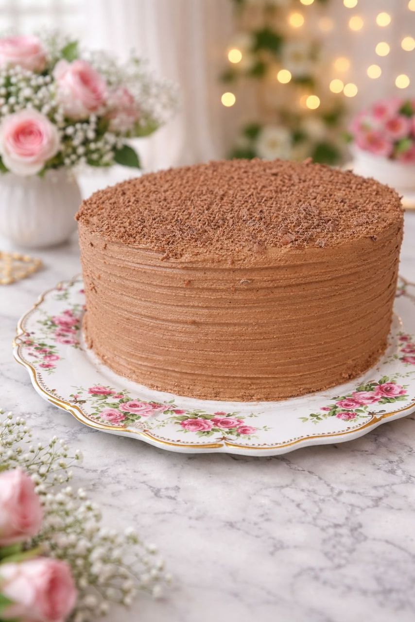 Simple chocolate fudge cake